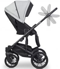 Дитячий візочок 2 в 1 Riko Nuno Pro 01 Grey fox